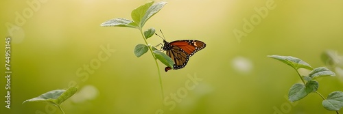 butterfly on a leaf