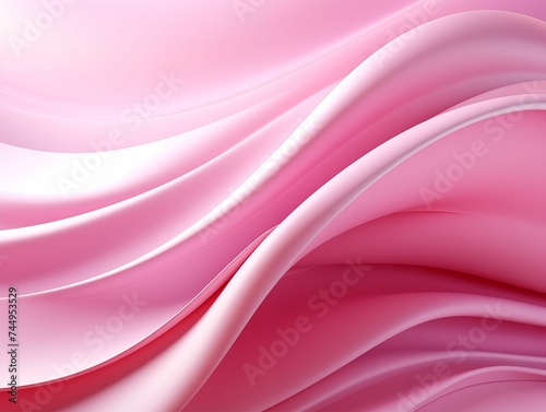 Abstract Pink Fabric Waves Background. Generative AI