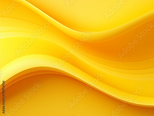 Abstract Yellow Waves Background. Generative AI