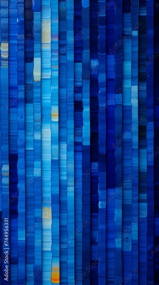 closeup blue wall yellow light layered paper experiment lapis lazuli gradients azure burnt vertical lines background beads subtle color variations gemstone young