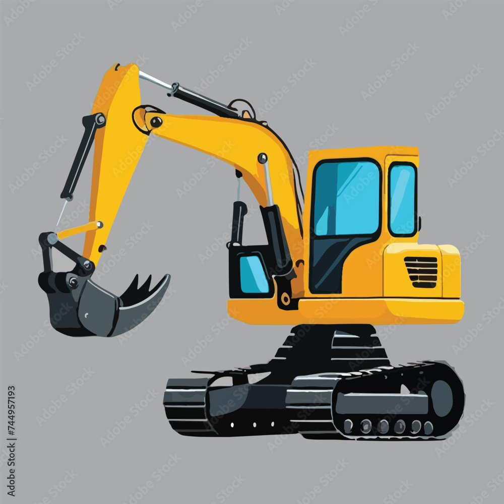 vector of simple excavator vector of simple excavator
