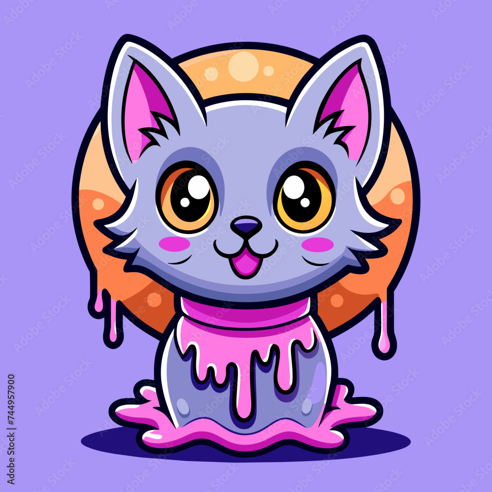 Adorable Cat Design: Cute and Playful Feline Graphic for Trendy T-Shirt Print on Demand, Perfect for Cat Lovers and Casual Wear Enthusiasts Adorable Cat Design: Cute and Playful Feline Graphic for Trendy T-Shirt Print on Demand, Perfect for Cat Lovers and Casual Wear Enthusiasts