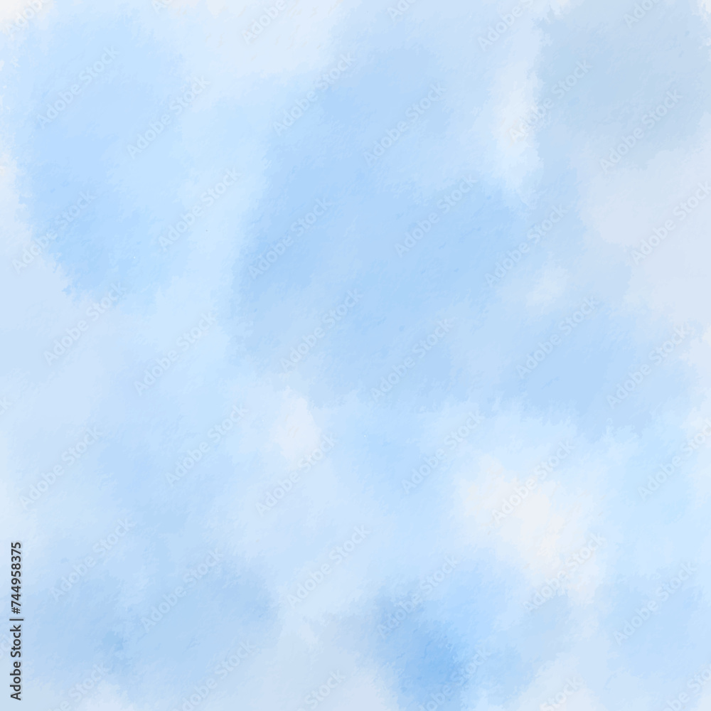 Abstract watercolor blue background vector. Blue watercolor background texture