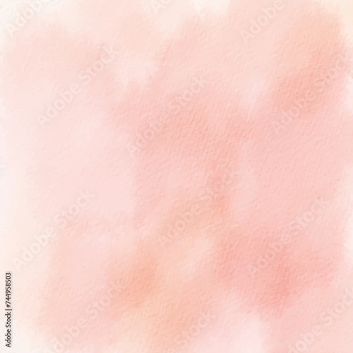 Pink watercolor hand painted abstract vector background