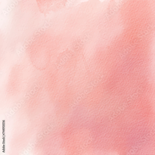 Pink abstract watercolor texture background vector