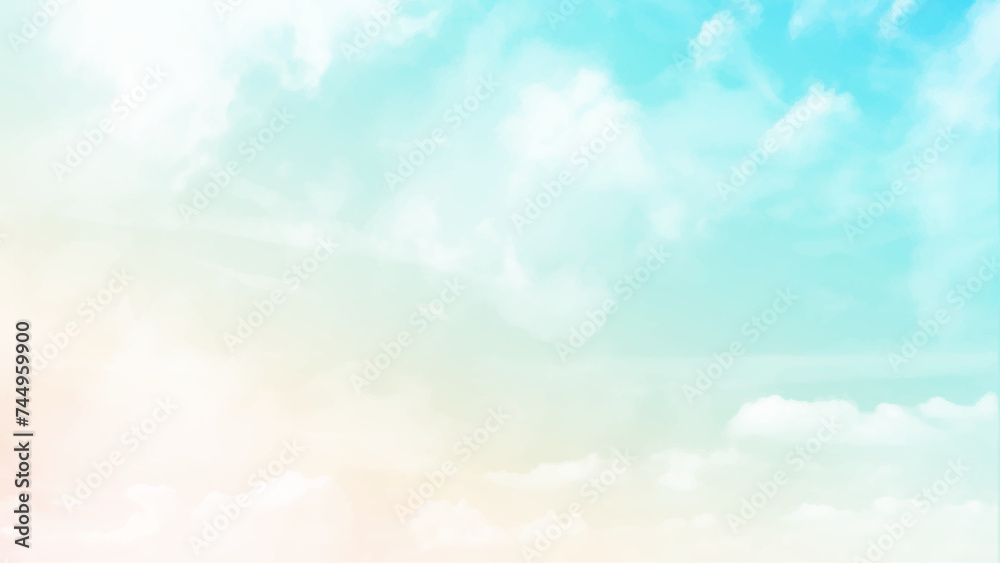 Background with clouds on pastel sky. Elegant pastel sky image. Vector background Background with clouds on pastel sky. Elegant pastel sky image. Vector background