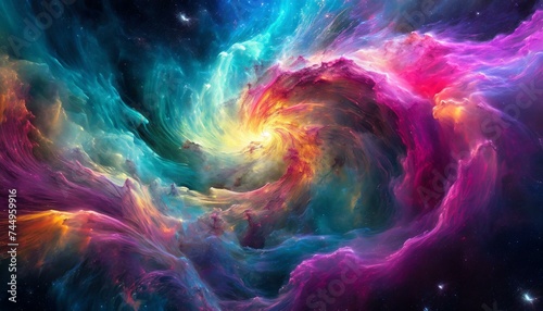 background with space  Colorful Space Nebula