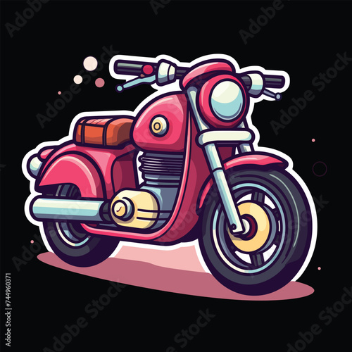 motor scooter with a background