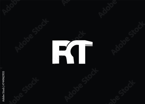 RT abstract logo design and letter logo