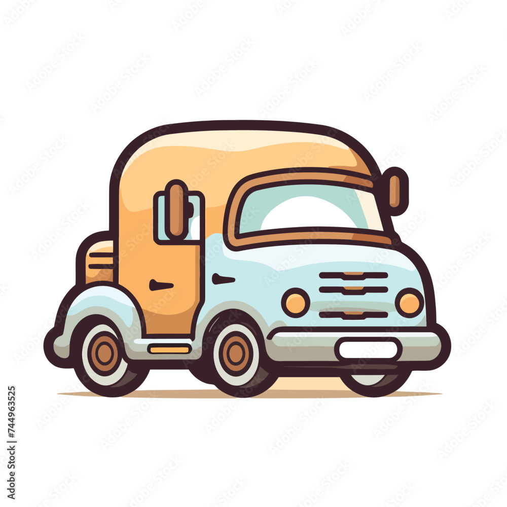 Fototapeta premium truck isolated on white