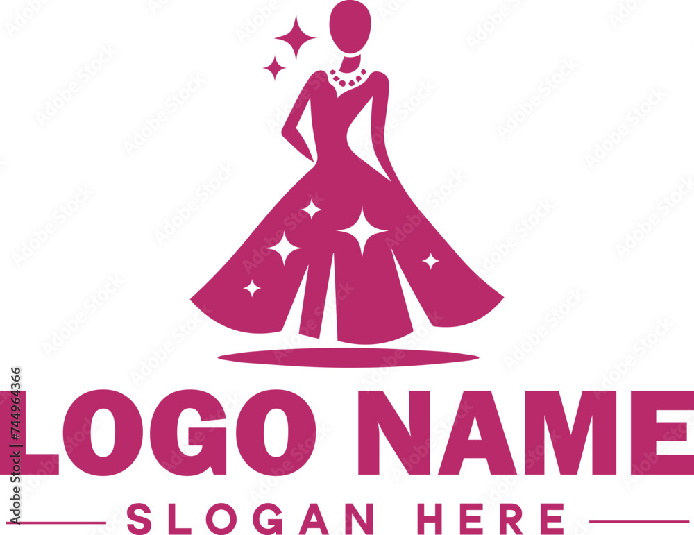 Fashion logo Luxury Glamour Elegant Logo Icon clean flat modern minimalist business logo editable vector Fashion logo Luxury Glamour Elegant Logo Icon clean flat modern minimalist business logo editable vector