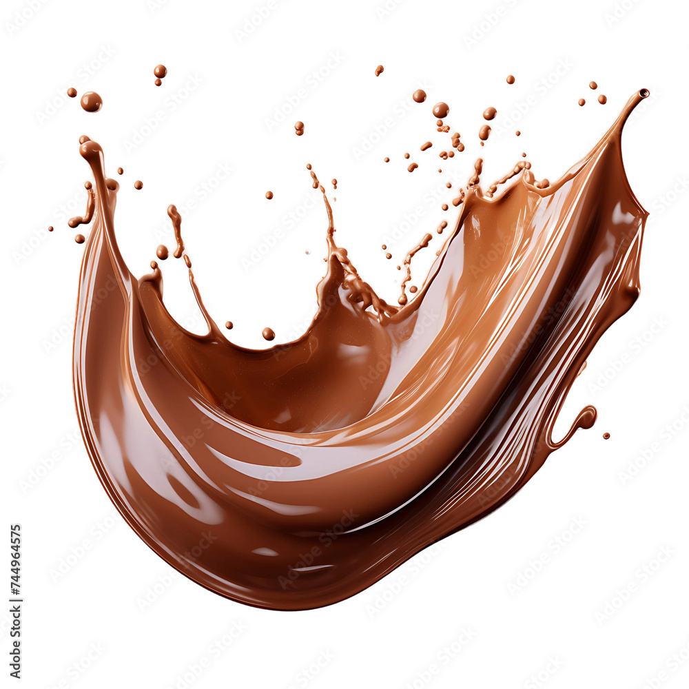 Chocolate Stream on a Blank Canvas, Providing Creative Space for Customization Chocolate Stream on a Blank Canvas, Providing Creative Space for Customization