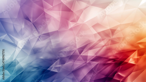 Abstract Polygon With Gradient Background