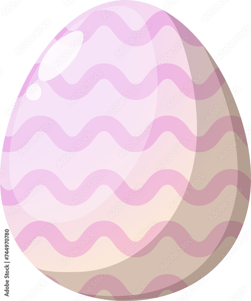 Happy Easter Day with Easter egg in Spring holiday
