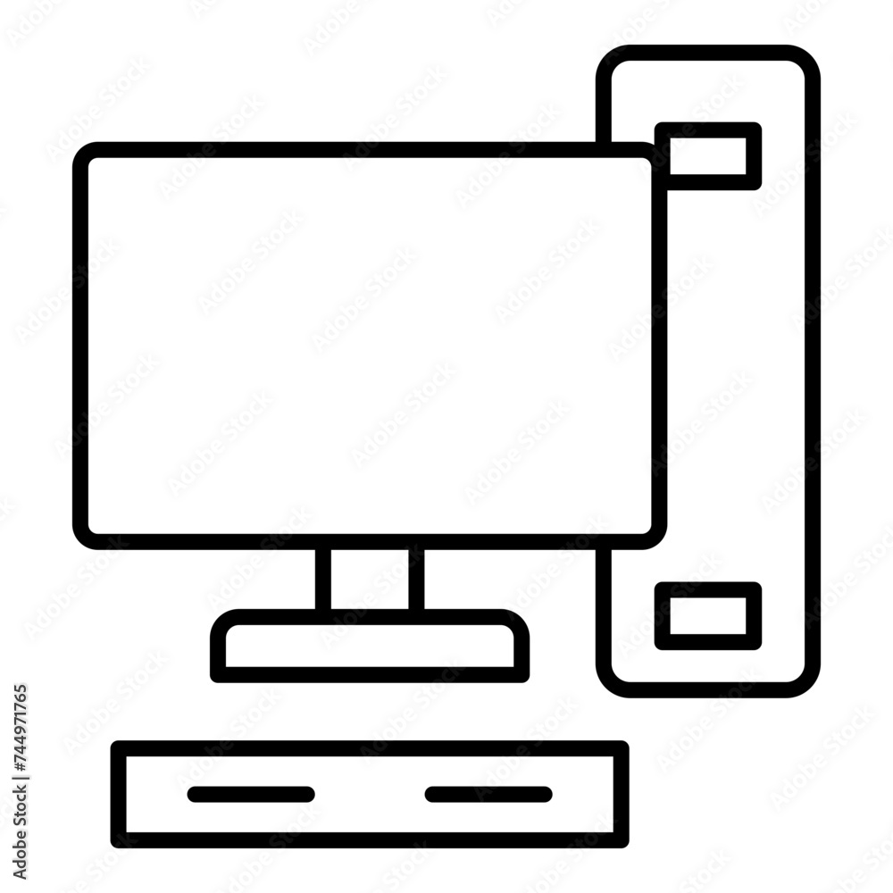 illustration of a computer monitor illustration of a computer monitor