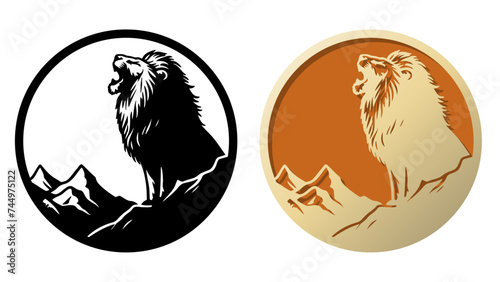 Lion Logo Illustration.