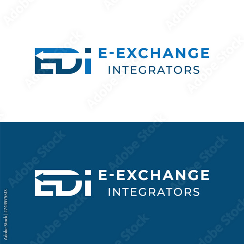 EDI Monogram E-Exchange Integrator logo Design photo