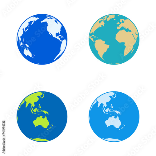 Set of globes