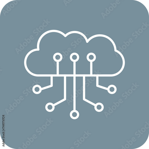 Cloud computing Icon