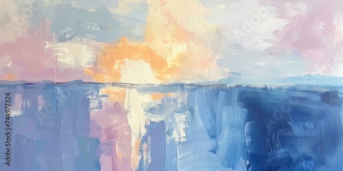 Pastel Abstract Painting, A Symphony of Soft Colors