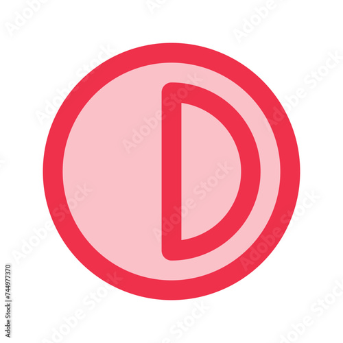 contrast outline fill icon