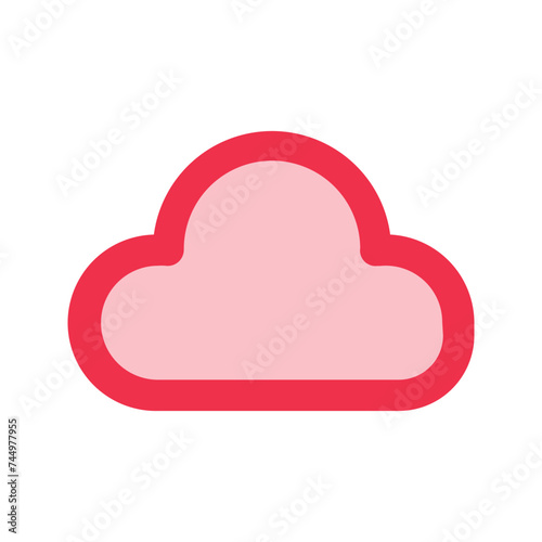cloud outline fill icon