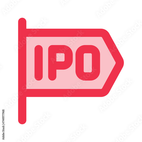 ipo outline fill icon