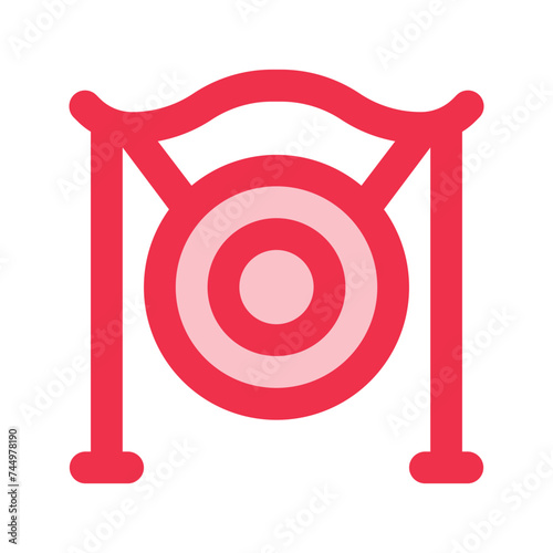 gong outline fill icon
