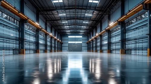 Unveiling the Empty Expanse of a Warehouse Within Prime Central Logistics Real Estate