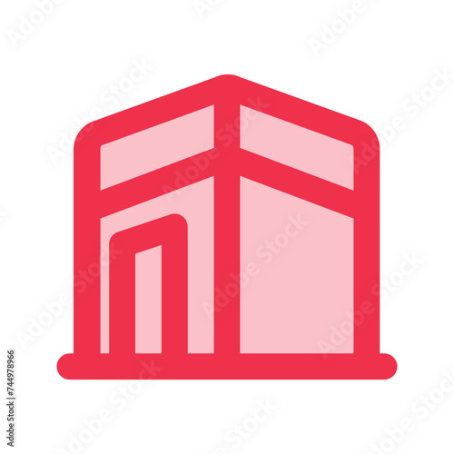 kaaba outline fill icon