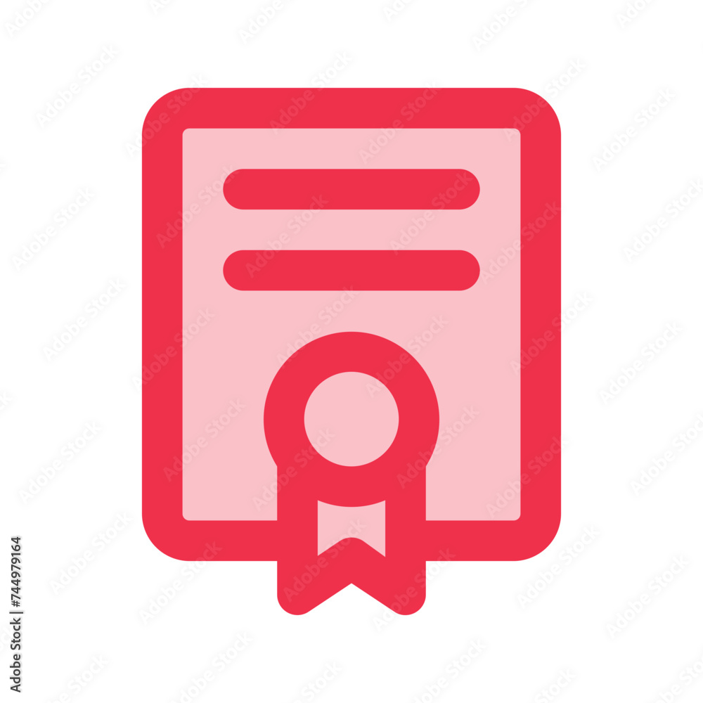 certificate outline fill icon certificate outline fill icon