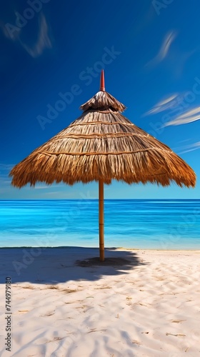 a postcard for a beach holiday  an advertising brochure of a seaside resort  summer  sun  sea  ocean