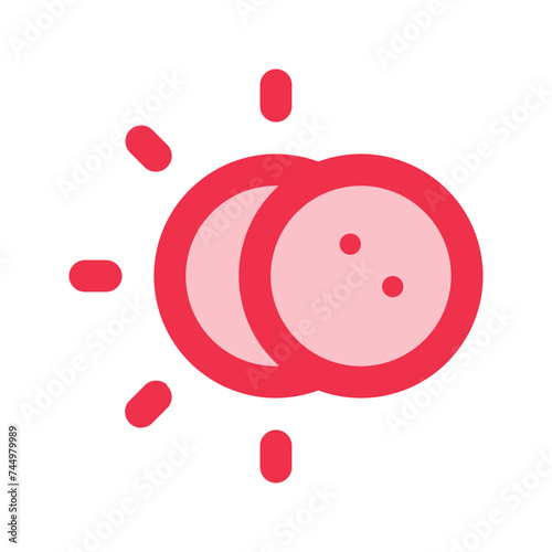 eclipse outline fill icon