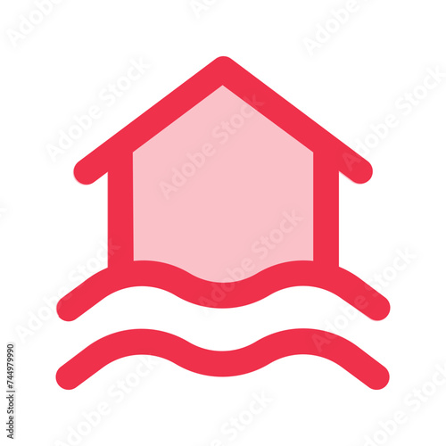 flood outline fill icon