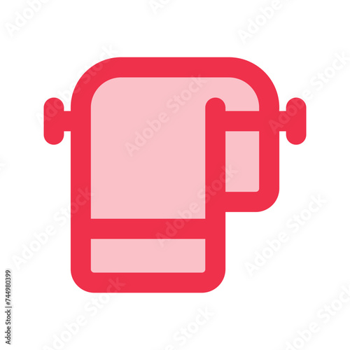 towel outline fill icon