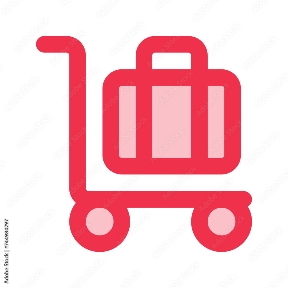 luggage cart outline fill icon luggage cart outline fill icon