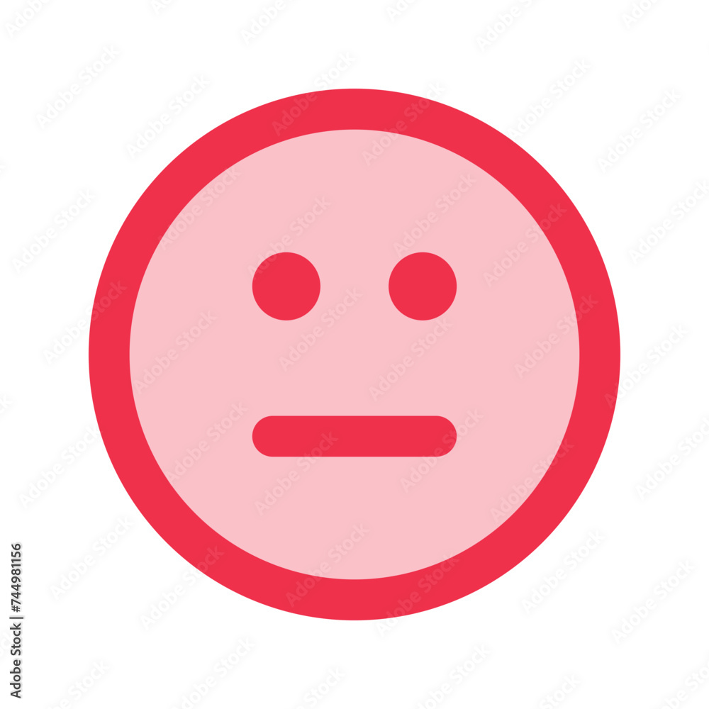 neutral face outline fill icon neutral face outline fill icon