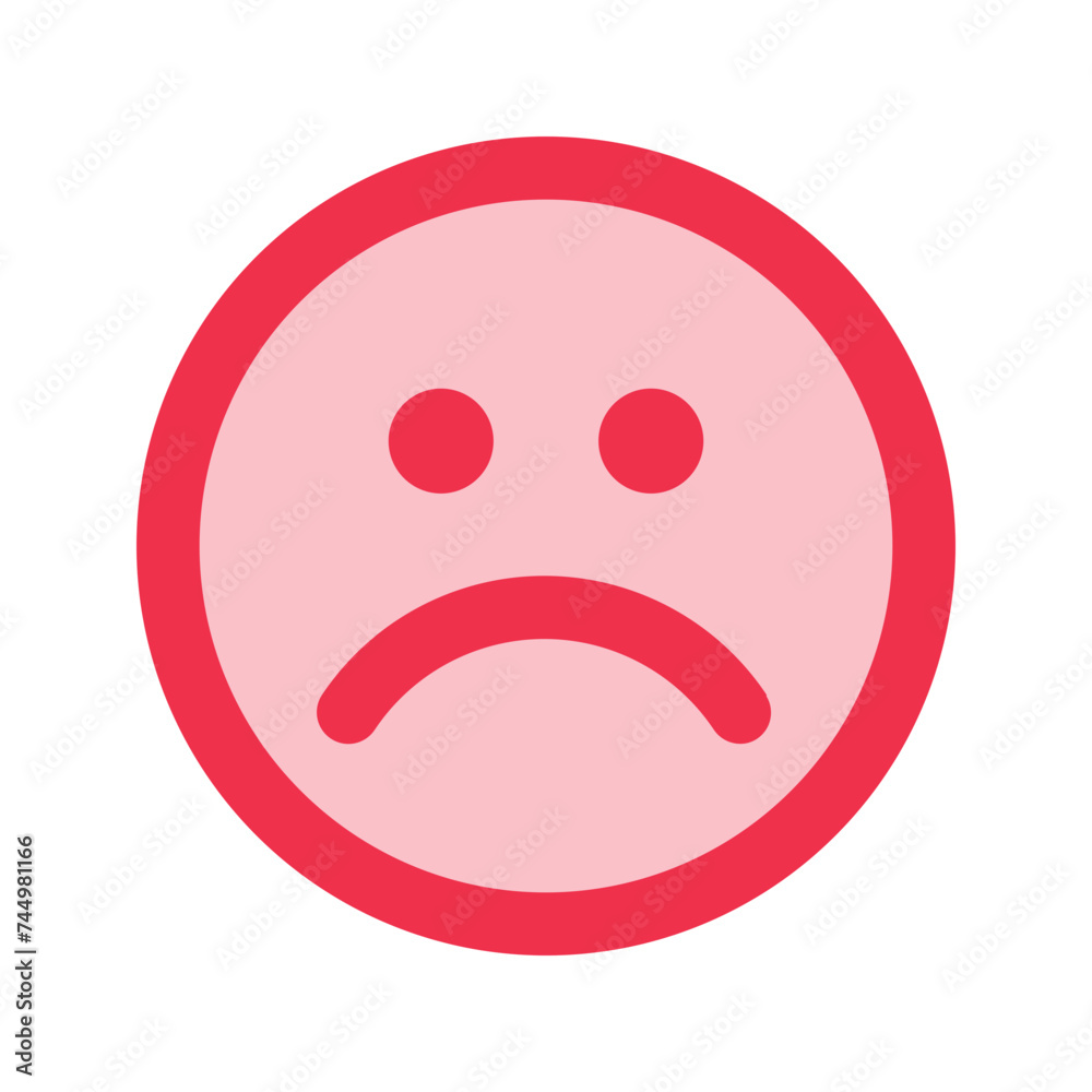 sad outline fill icon sad outline fill icon