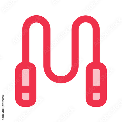 jumping rope outline fill icon