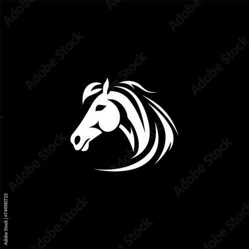 Horse logo design vector template