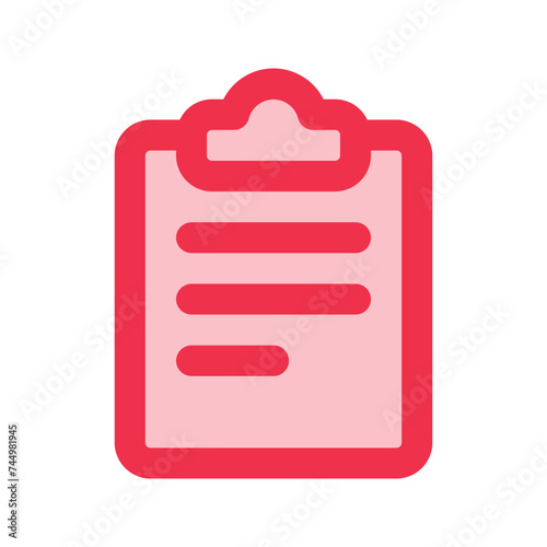 clipboard outline fill icon