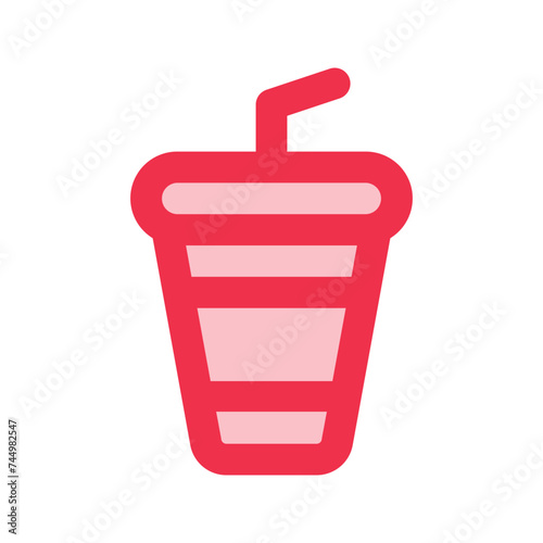 Soft drink outline fill icon