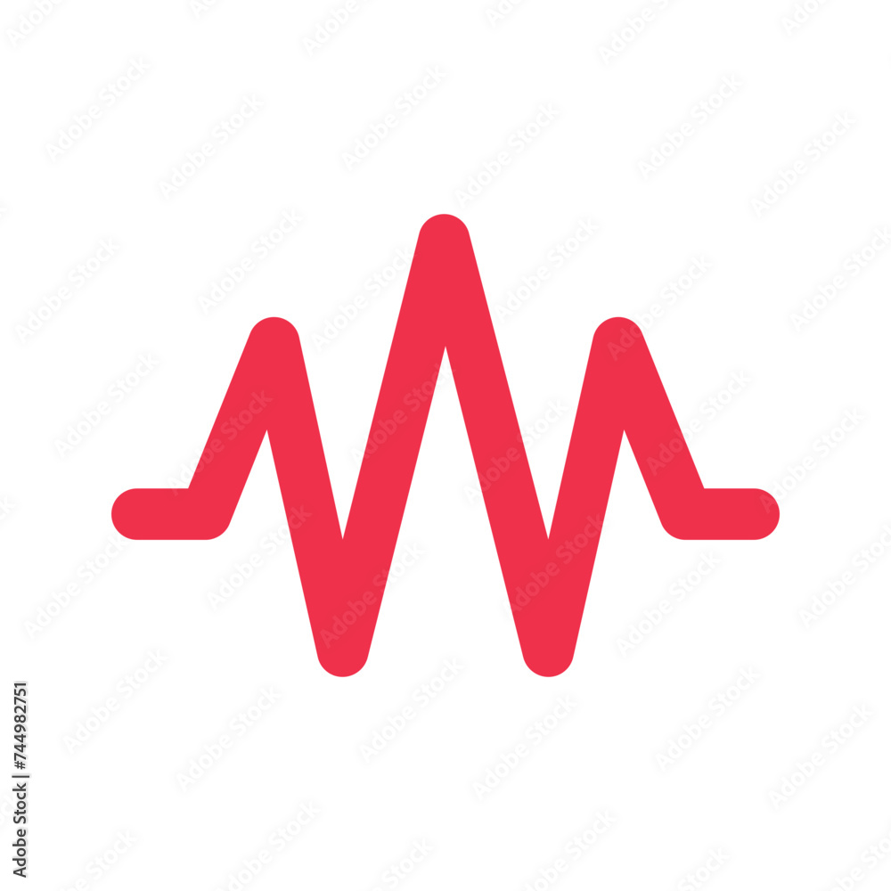 sound wave outline fill icon