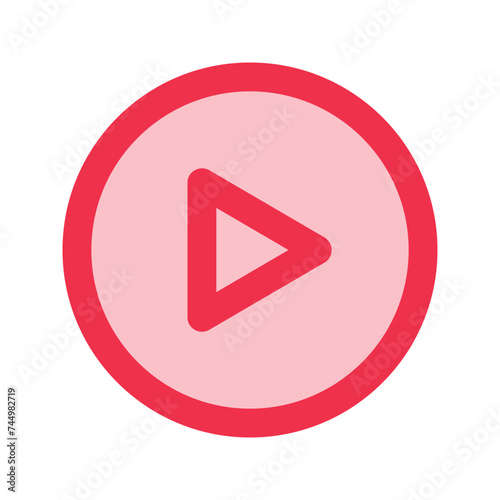 play outline fill icon Free Download play outline fill icon - GFXLoad