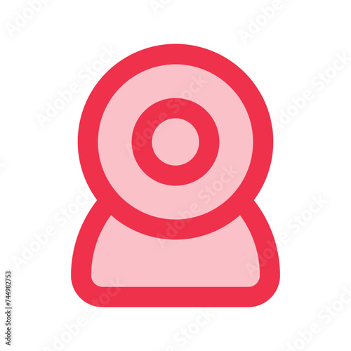 webcam outline fill icon