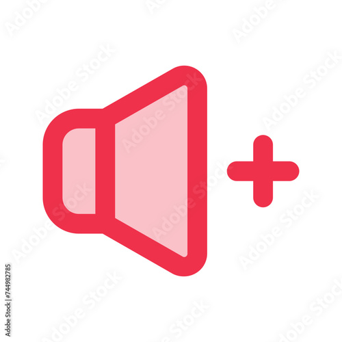 volume up outline fill icon