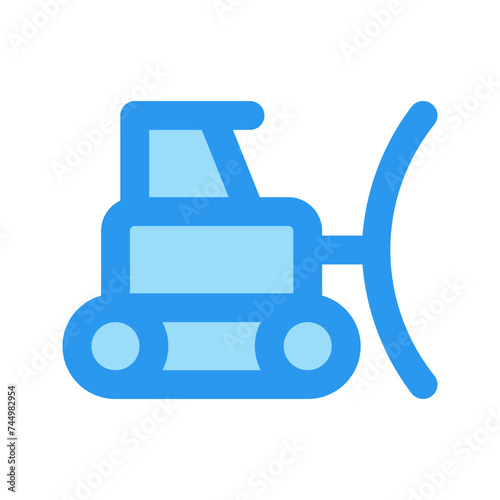 snowplow outline fill icon