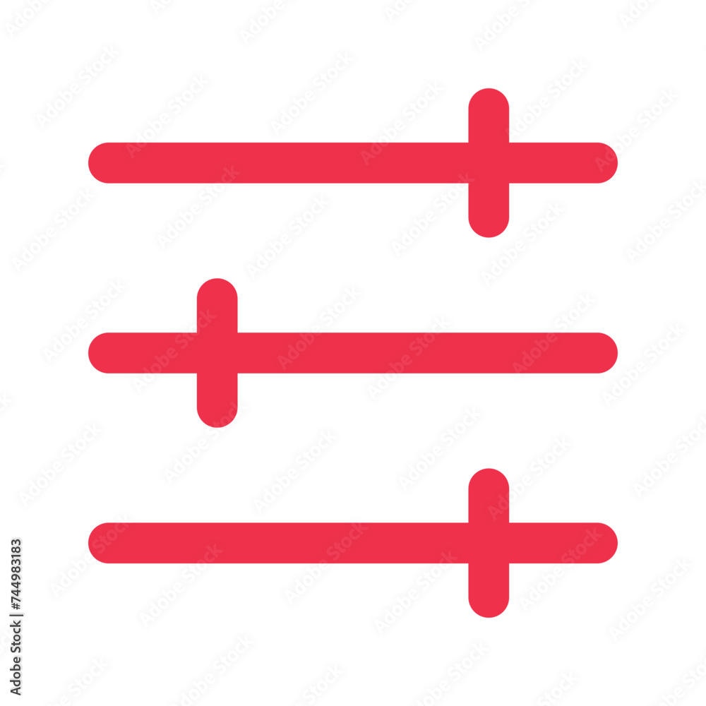 Obraz premium filter outline fill icon