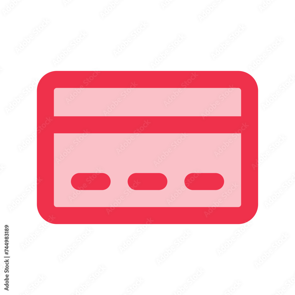 credit card outline fill icon