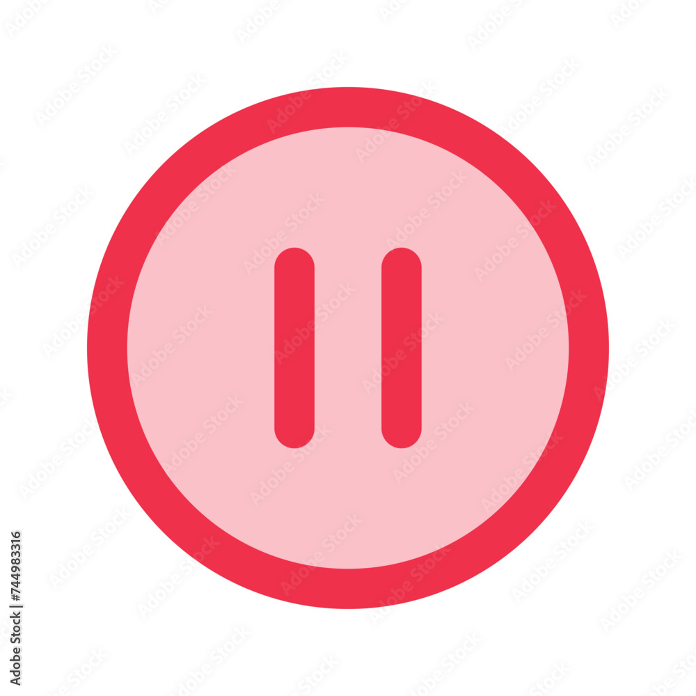 pause button outline fill icon pause button outline fill icon